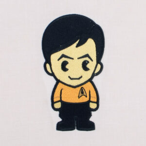 Star Trek –Chibi Sulu Digital Download for Machine Embroidery Pattern, Design (4×4, 5×7 Hoop)