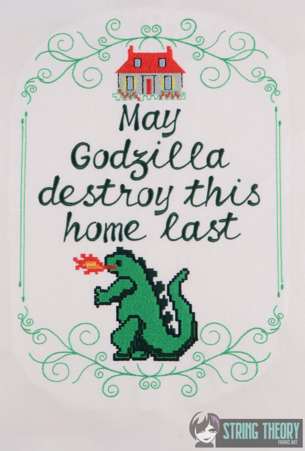 May Godzilla Destroy - Traditional Stitch