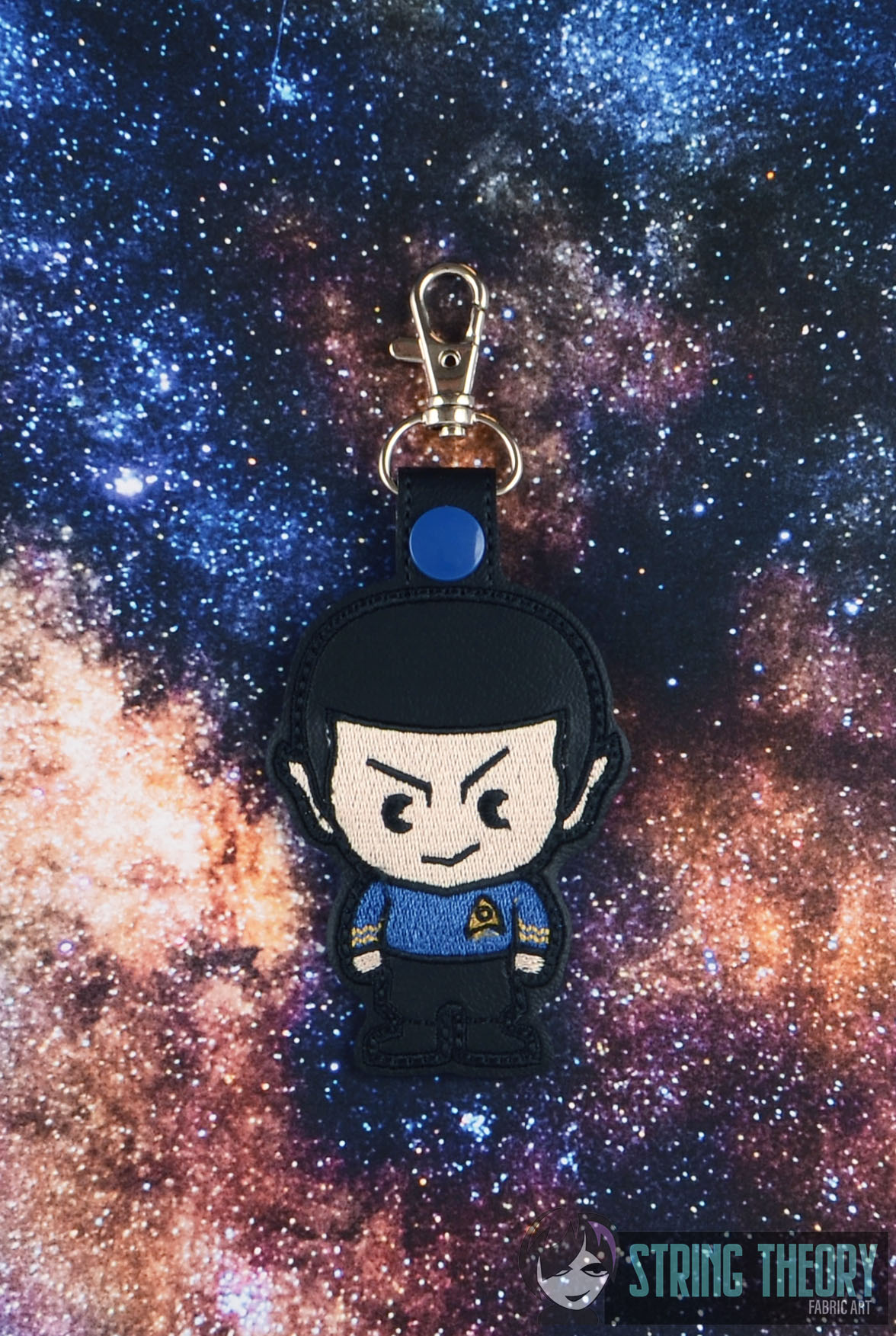 Star Trek Chibi Spock fob ITH Machine Embroidery Design