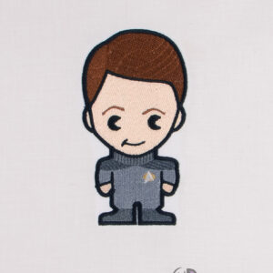 Chibi Star Exploration New School Ensign Digital Download for Machine Embroidery Pattern, Design (4×4, 5×7 Hoop)