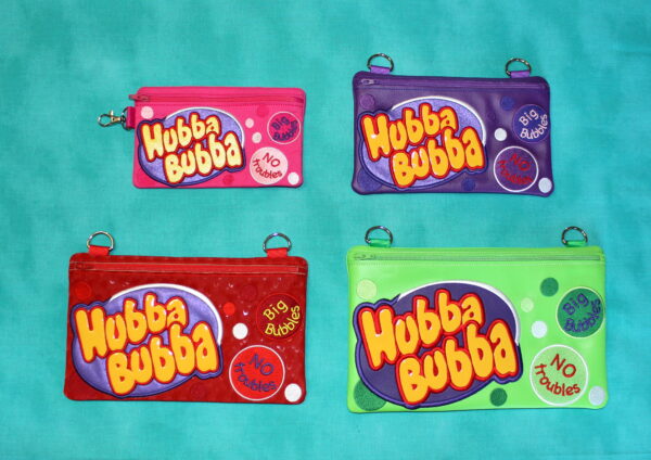 Bubble Gum Fully Lined Zip Bag