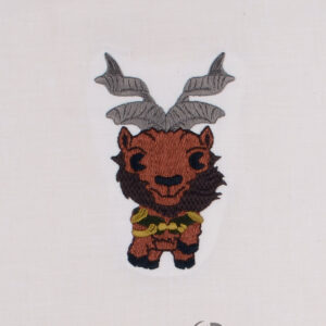 Chibi Enchanted Goat #1 Digital Download for Machine Embroidery Pattern, Design (4×4 Hoop)