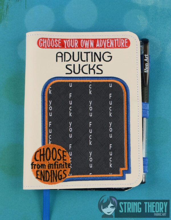 Choose Your Own Adventure - Adulting Sucks Notebook Cover - Image 2