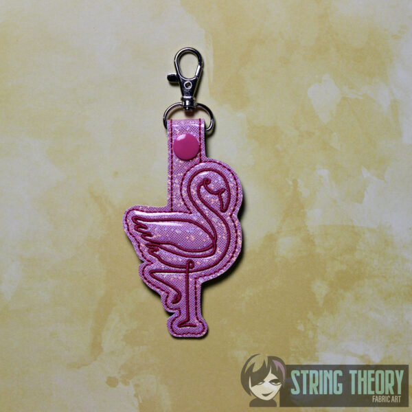 Continuous Line Flamingo Fob