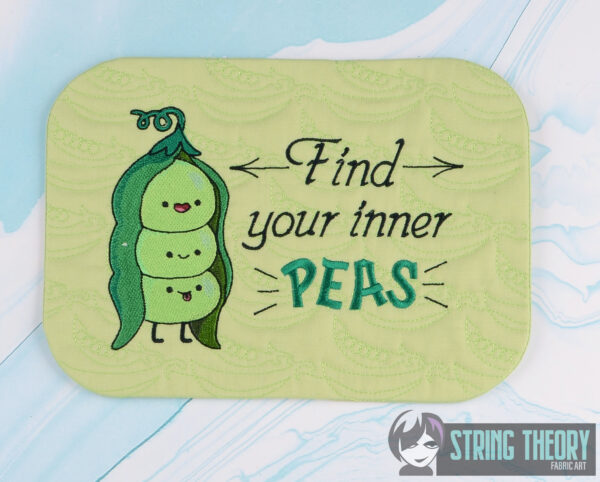 Find Your Inner Peas Mug Rug - Image 4