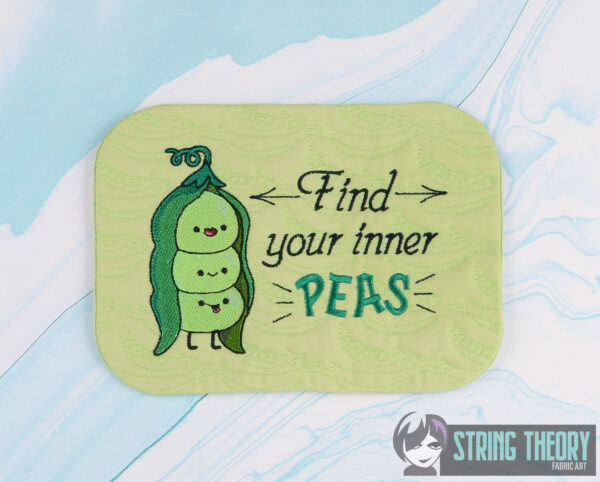 Find Your Inner Peas Mug Rug - Image 3