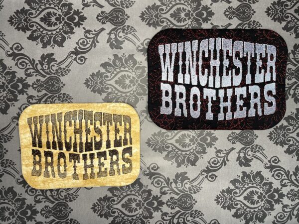 Winchester Brothers Mug Rug