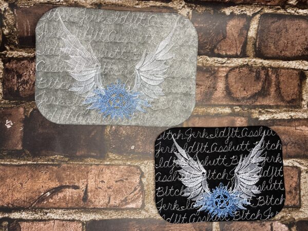 Paranormal Wings Mug Rug