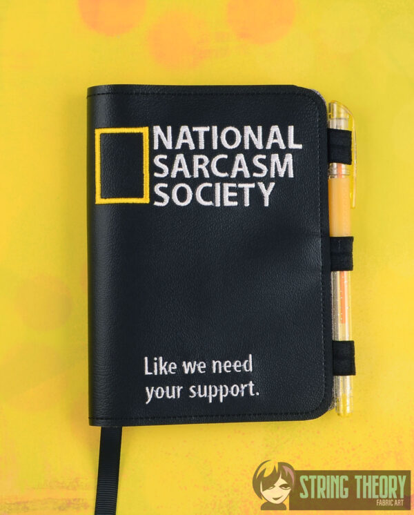 National Sarcasm Society Notebook Cover - Image 2