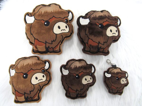 Chibi Bison Fluffy Cow Stuffie