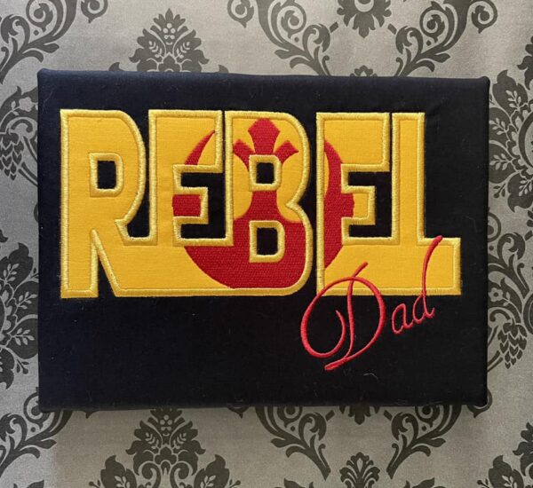 Star Battles Rebel Dad Appliqué - Image 2