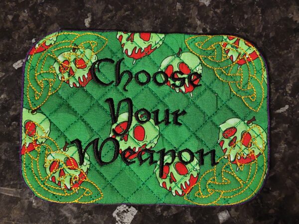 Choose Your Weapon Mug Rug - Image 3