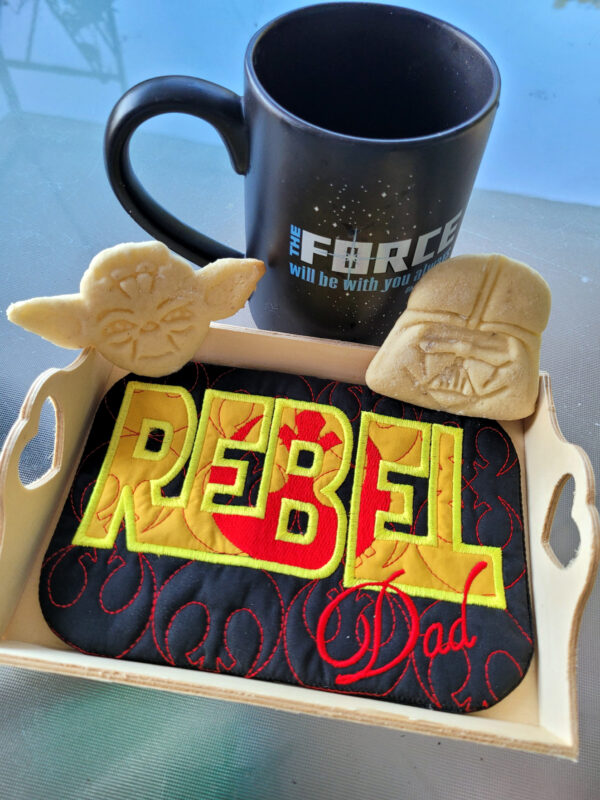 Star Battles - Rebel Dad Mug Rug