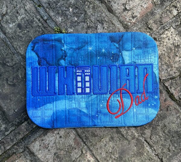 Dr. Space Time – Whovian Dad Mug Rug - Image 2