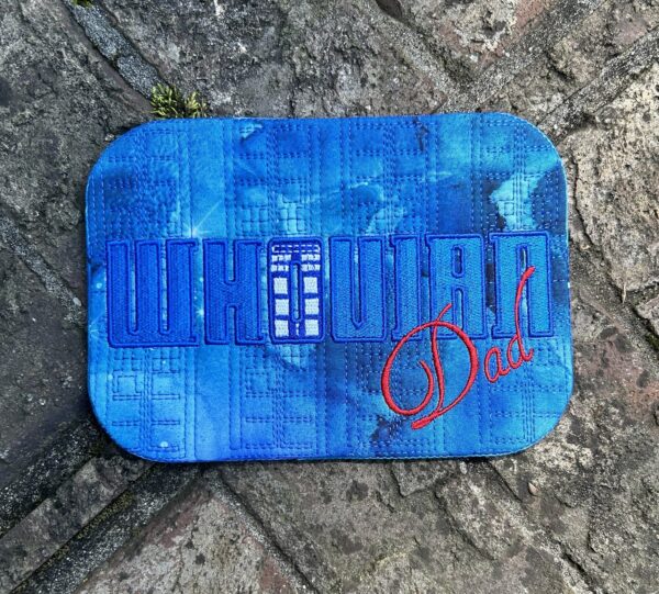 Dr. Space Time – Whovian Dad Mug Rug - Image 3