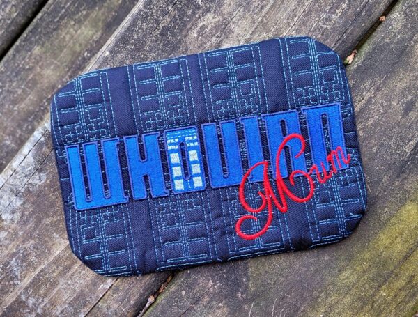 Dr. Space Time – Whovian Mum Mug Rug - Image 4