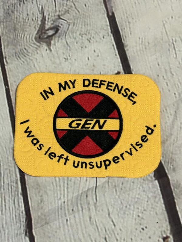 Gen X - In my defense, I was left unsupervised Mug Rug - Image 3