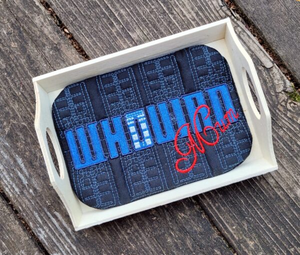 Dr. Space Time – Whovian Mum Mug Rug - Image 5