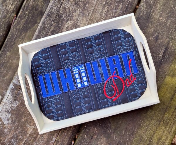 Dr. Space Time – Whovian Dad Mug Rug - Image 4