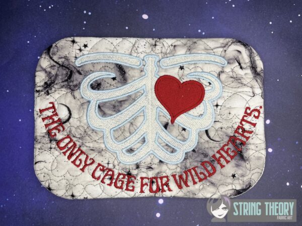 The Only Cage for Wild Hearts Mug Rug - Image 3