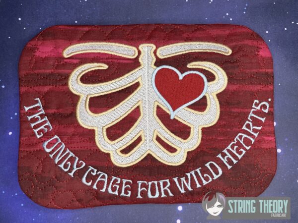 The Only Cage for Wild Hearts Mug Rug - Image 2