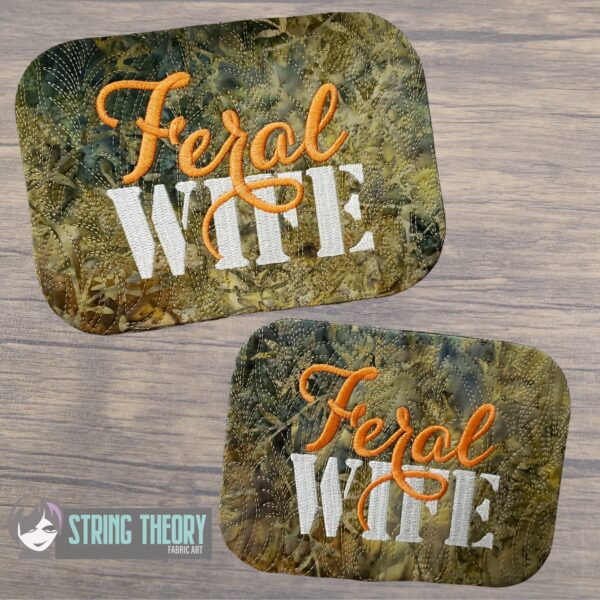 Feral Wife Mug Rug