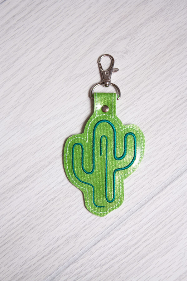 Continuous Line Cactus Fob