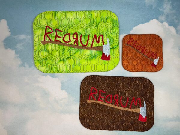 Redrum Mug Rug