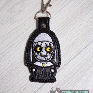 Chibi Nun ITH fob machine embroidery design