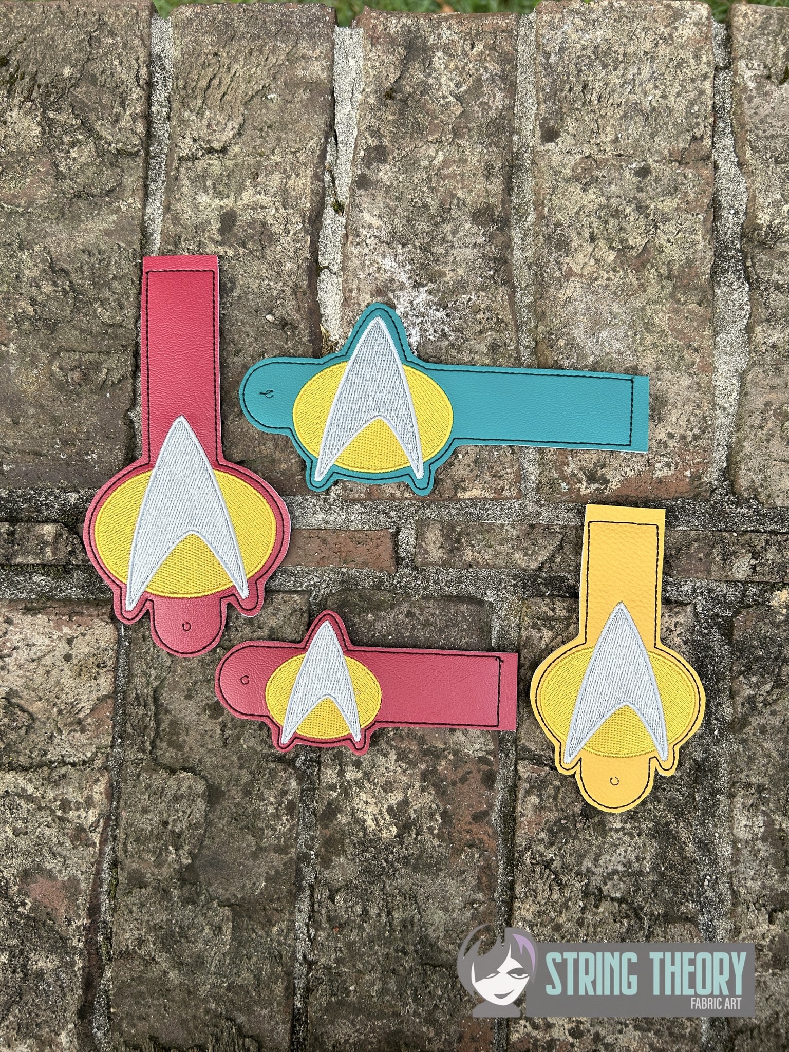 Star Trek New School ITH wallet tabs machine embroidery design