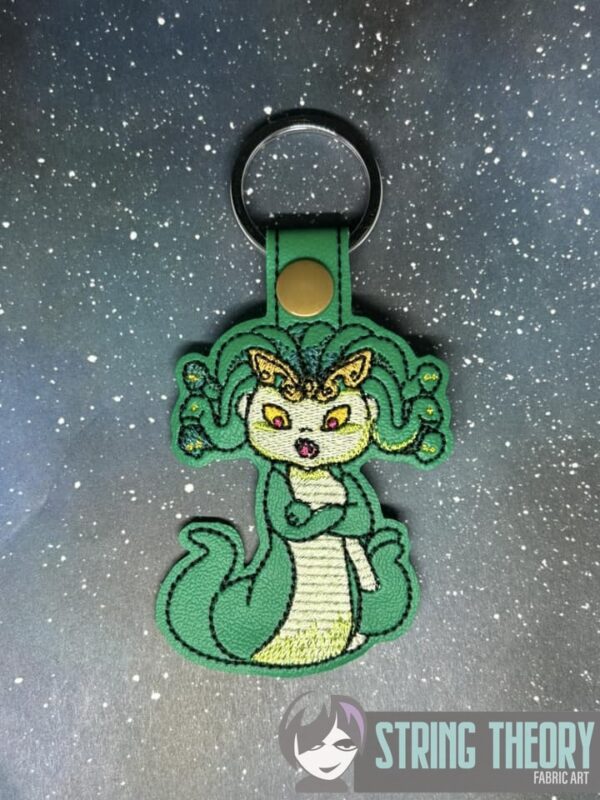 Slinky the Gorgon Cute Snap Tab Key Fob