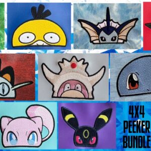 Pokemon Peeker Bargain Bunder 2 4x4 ITH machine embroidery designs