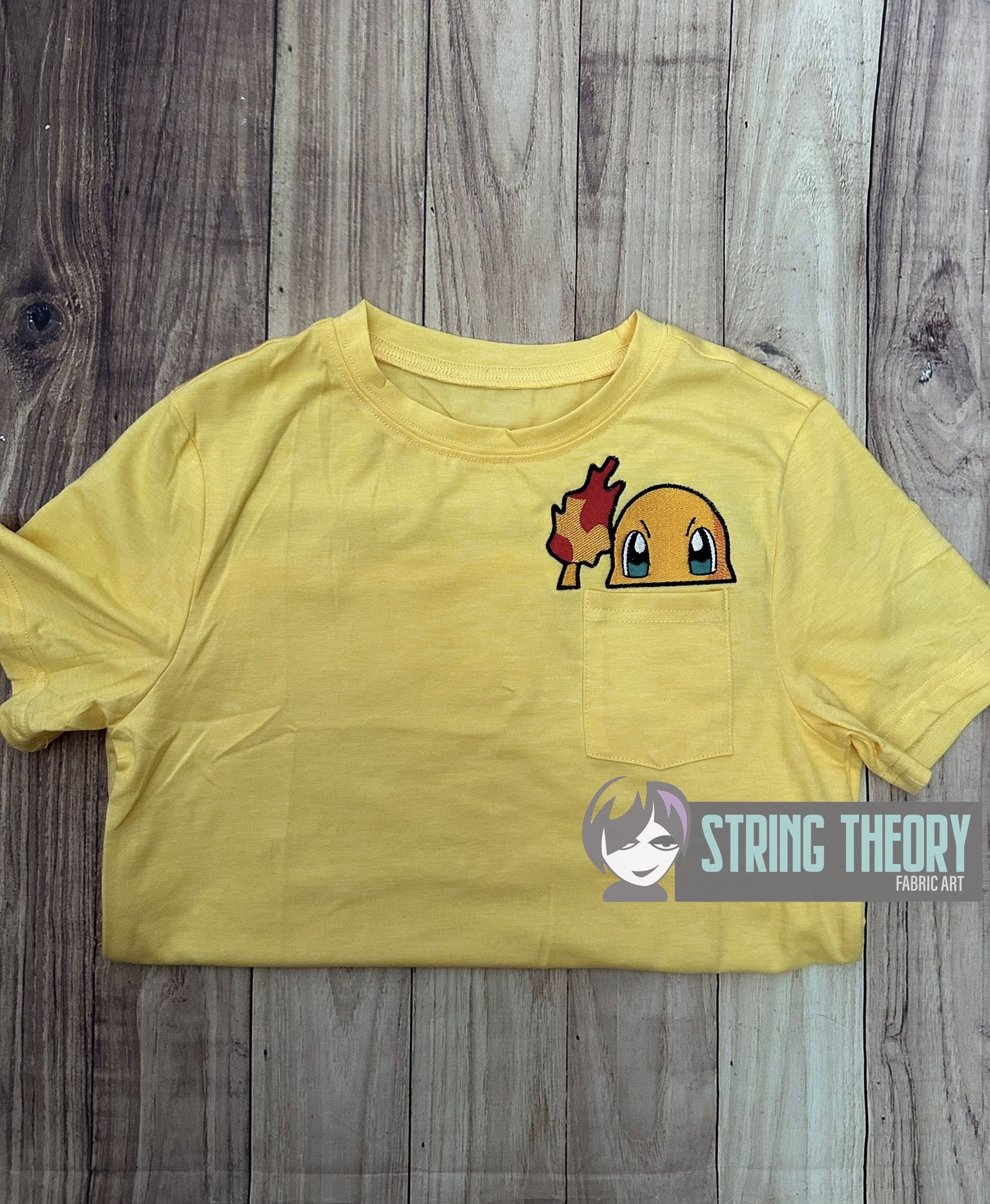 Charmander peeker ITH machine embroidery design