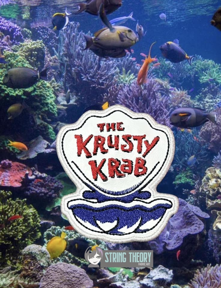 Krusty Krab SpongeBob SquarePants ITH Machine Embroidery Design
