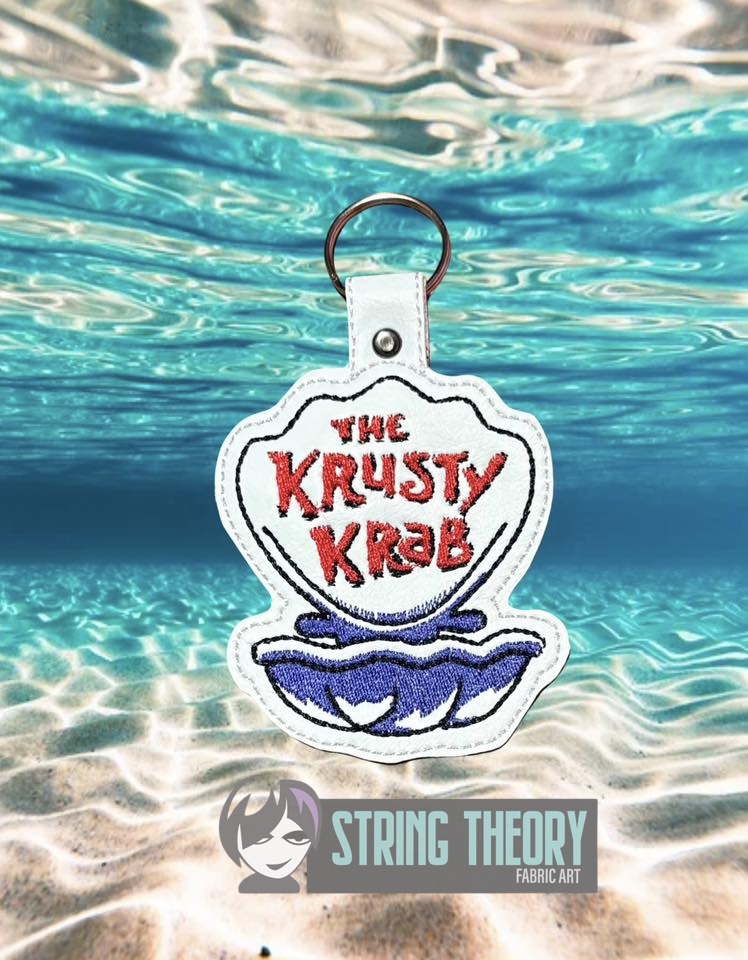 Krusty Krab SpongeBob SquarePants ITH Machine Embroidery Design