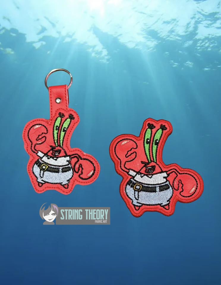 Mr. Krabs SpongeBob SquarePants ITH Machine Embroidery Design