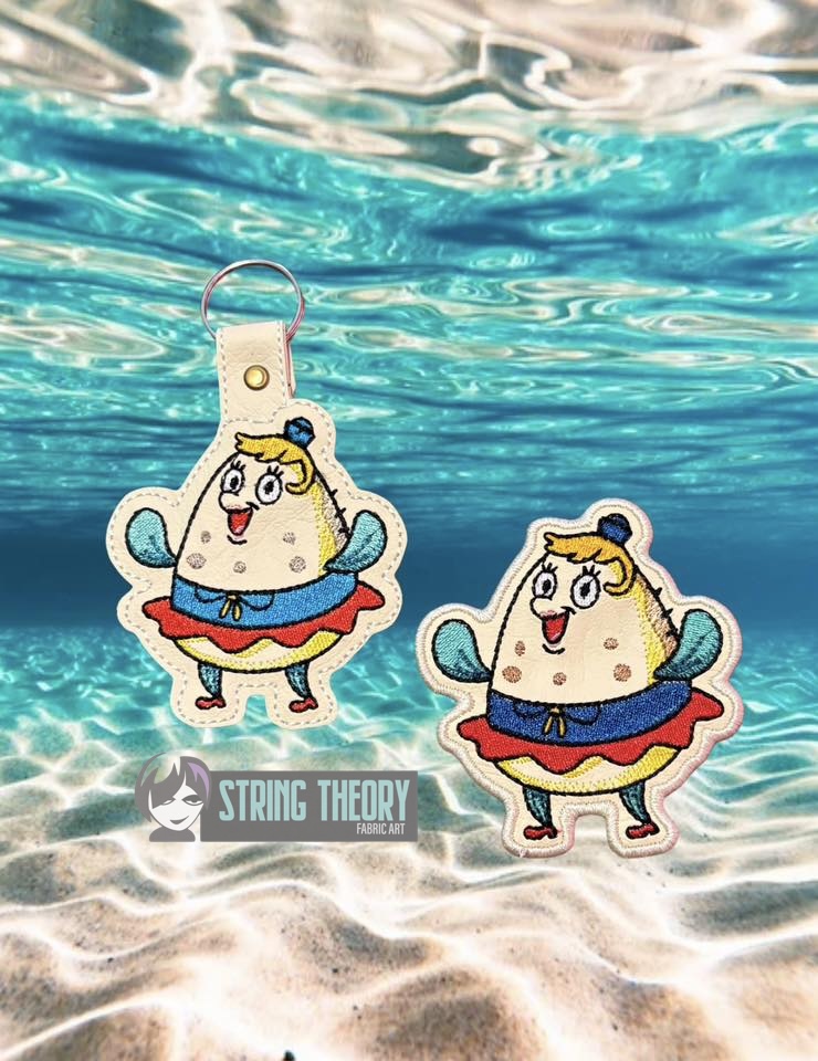 Mrs. Puff SpongeBob SquarePants ITH Machine Embroidery Design