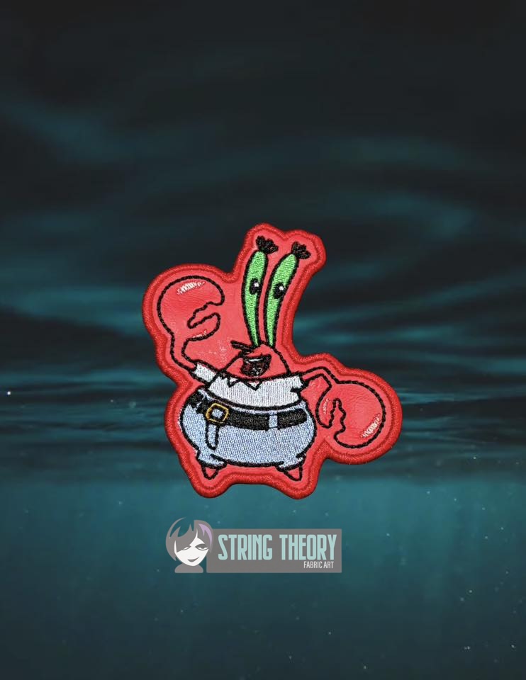 Mr. Krabs SpongeBob SquarePants ITH Machine Embroidery Design