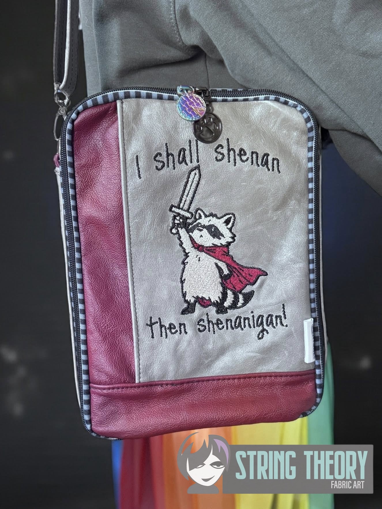 Shenanigan Racoon machine embroidery design