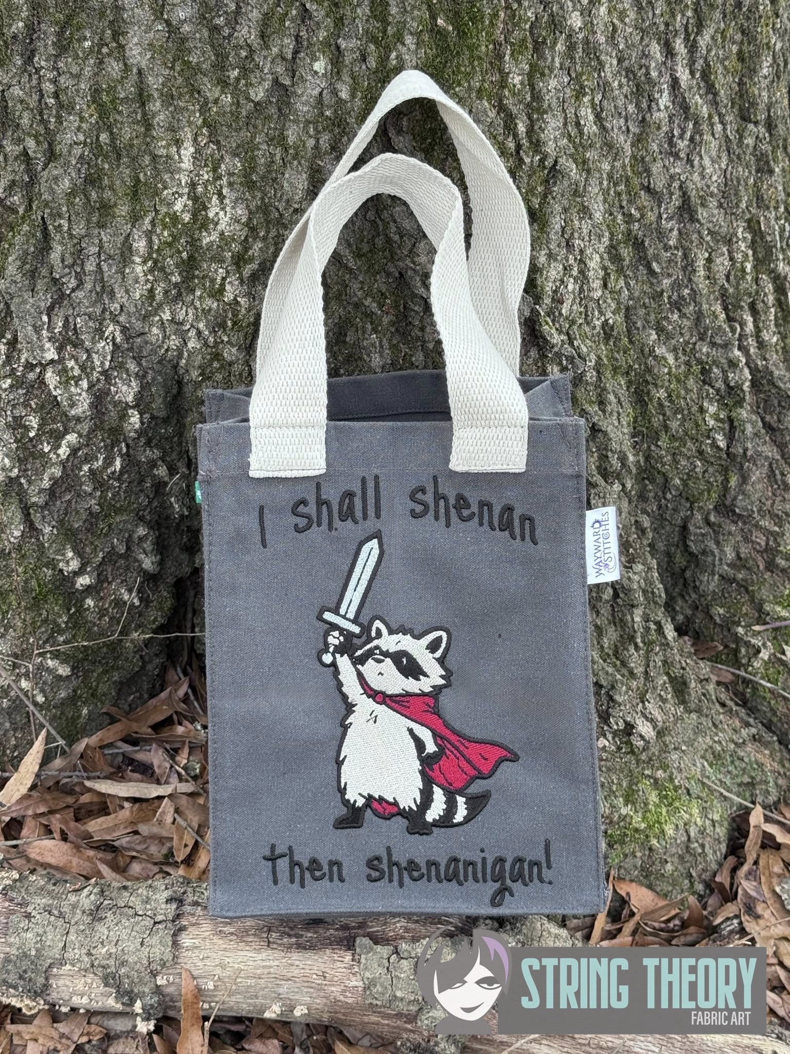 Shenanigan Racoon machine embroidery design