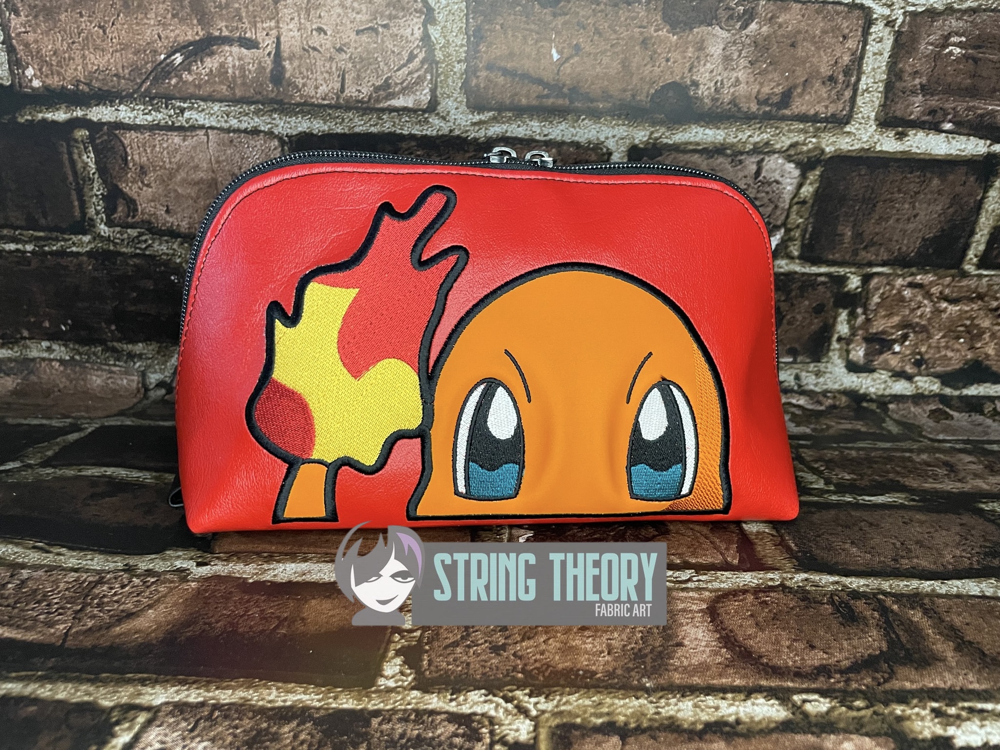 Charmander peeker ITH machine embroidery design