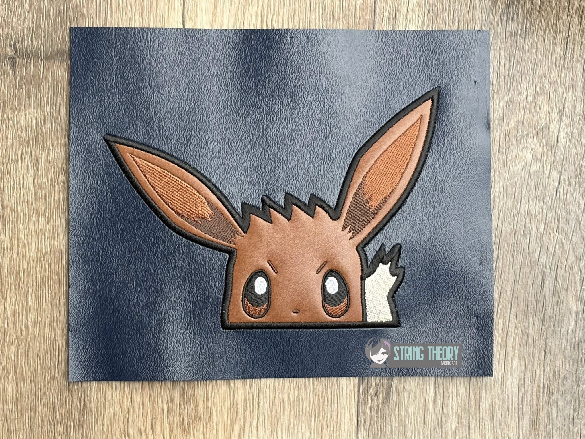 Eevee peeker ITH machine embroidery design