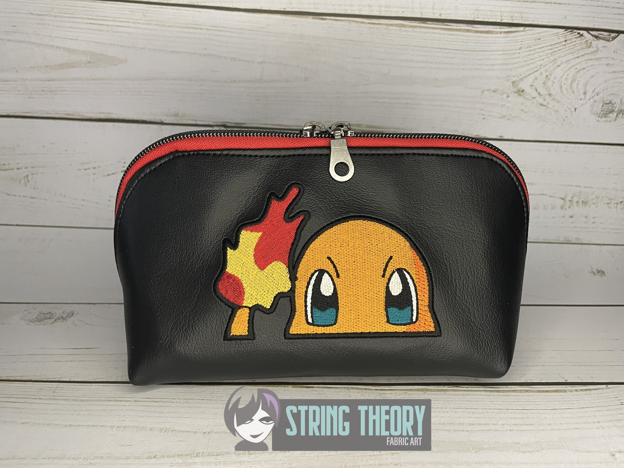 Charmander peeker ITH machine embroidery design