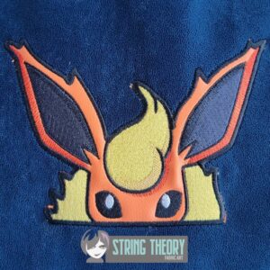 Flareon peeker ITH machine embroidery design