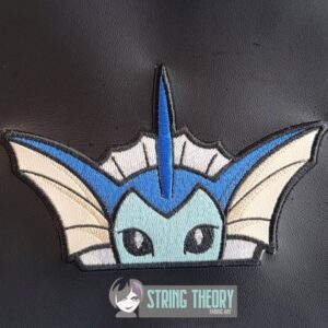 Vaporeon peeker ITH machine embroidery design