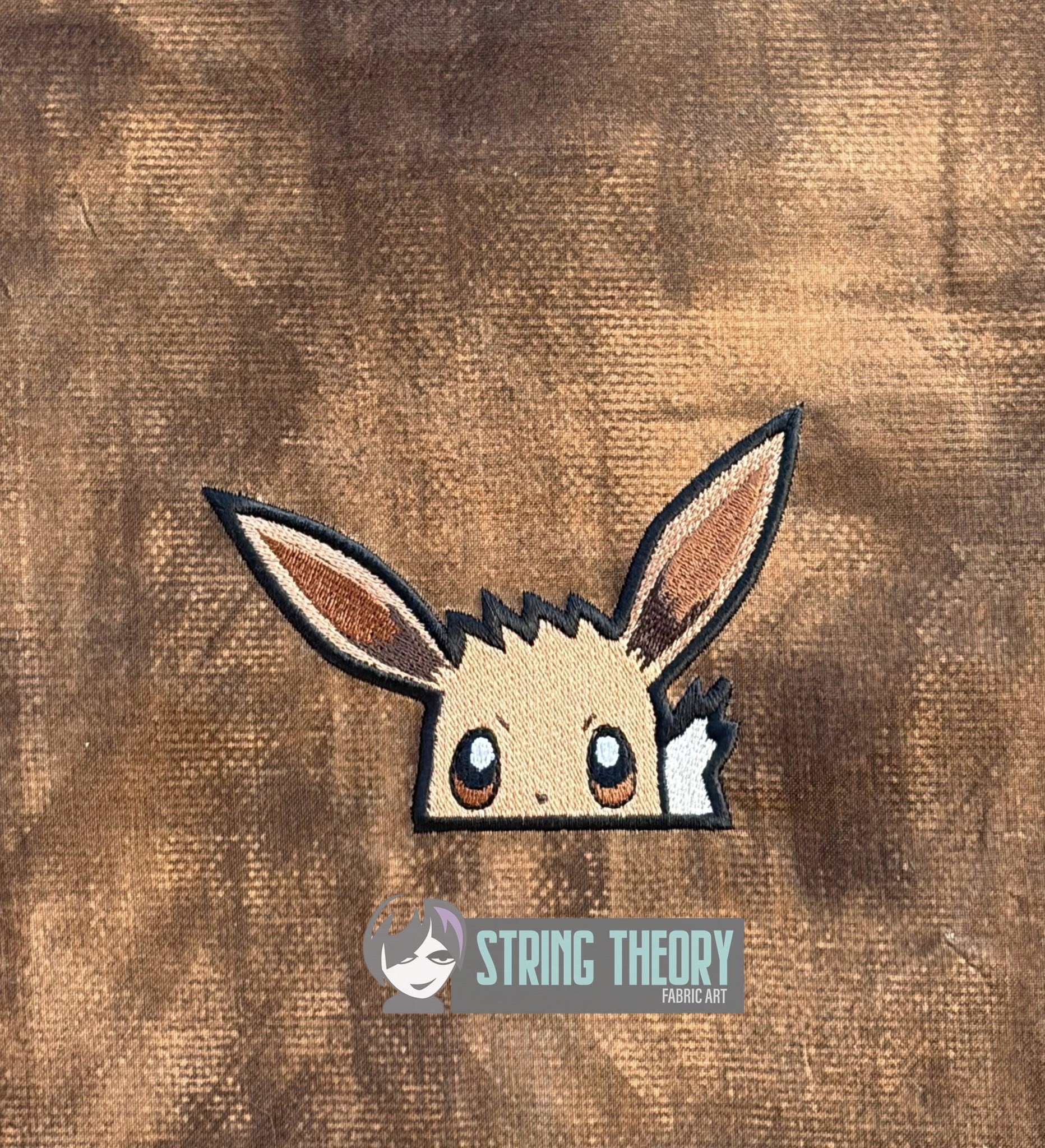 Eevee peeker ITH machine embroidery design