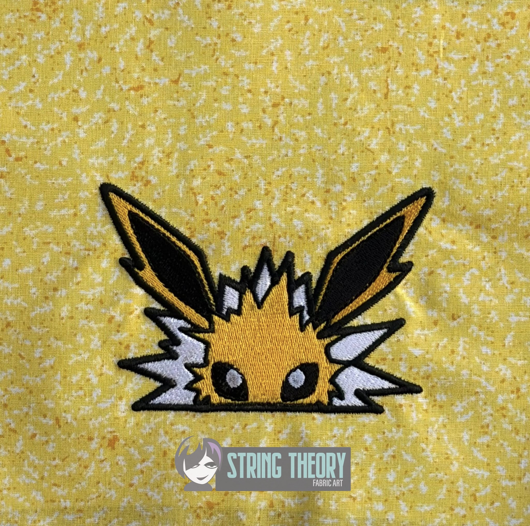 Jolteon peeker ITH machine embroidery design