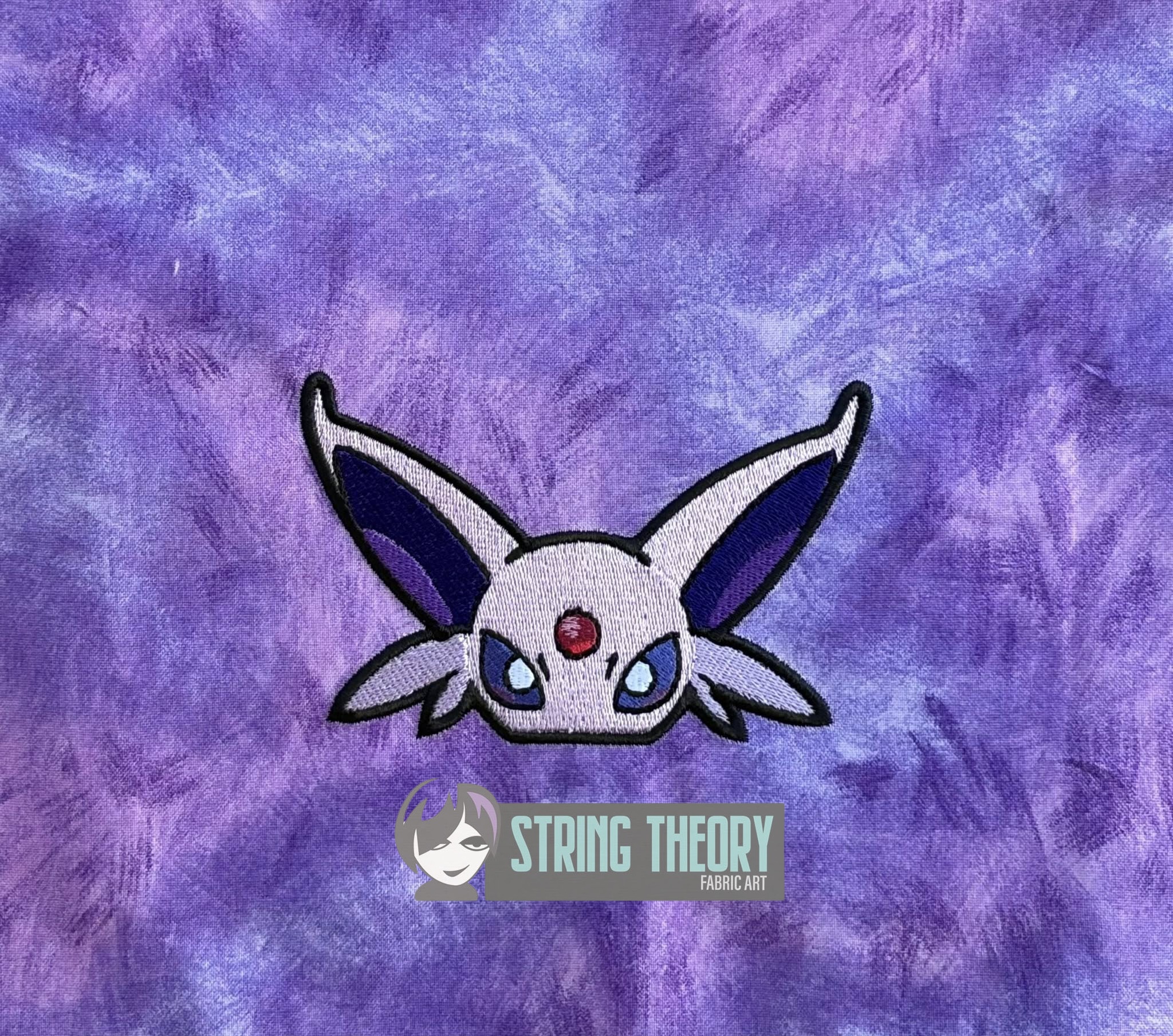 Espeon peeker ITH machine embroidery design