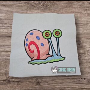 Gary the Snail SpongeBob SquarePants Machine Embroidery Design