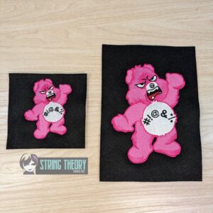 Swear Bear - Don't Care Bear machine embroidery design